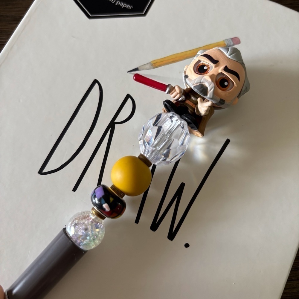 Disney Doorables: Star Wars: Count Booku handmade beaded pen